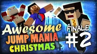 Minecraft: AJM Awesome Jump Mania Christmas FINALE (Part 2) w/ Vikkstar123 and Nooch