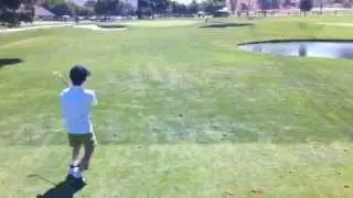 Andrew's first golf round
