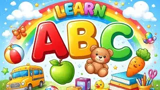 Изучаем алфавит с помощью предметов | Веселое обучение для детей |