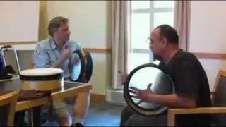 Kip Ruefle and Albert Alfonso drum jam  1 - Albert Workshop 7-25-10 bodhran