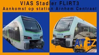 VIAS Stadler FLIRT3 / BR 2429 - Aankomst op station Arnhem Centraal