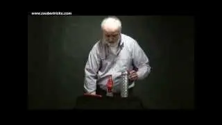 Zaubertrick mit R&ouml;hre und Tuch: Das Tuch in der Flasche