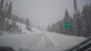 LIVE | Driving through the snow in Northern California
