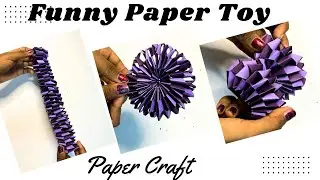 Funny Paper Spring Toy 😍 / DIY Funny Paper toy / Antistress transformer