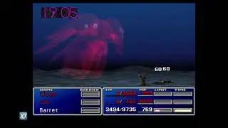 FF7 Emerald Weapon One-Hit Kill with Missing Score Damage Overflow