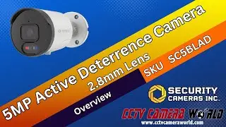 3K 5MP Active Deterrence IP PoE Bullet Camera by Security Cameras Inc&trade; &ndash; SC5BLAD &ndash; Product Overview