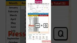 Ctrl+Q #excel#excelworld #officeexcel #officework #exceleducation #excelshorts #shorts  #viralshorts