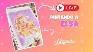Pintando a Elsa de frozen primera parte 