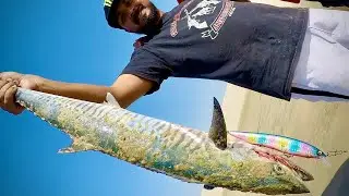 Kingfish from Shore fishing in Qatar - Inland Sea - DMG (Doha Marine Gang)