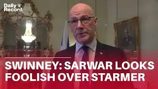 John Swinney calls Anas Sarwar &lsquo;foolish&rsquo; over Starmer resignation call