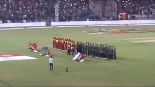 When Sound System failed during cricket Match (National Anthem)