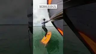 Pumping Takoon HS-700 foil in almost no wind 🥵