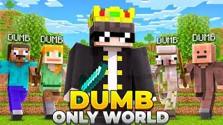 I Snuck Into 'DUMB ONLY' Minecraft Server..!
