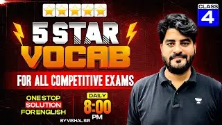 5 Star Vocabulary for all Competitive Exams | Bank/SSC/Defence/Teaching | Vocab Show by Vishal Sir