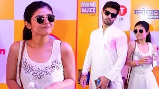 Yesha Rughani With Manan Joshi At Holi Party | IWM Buzz Holi Party 2023