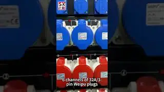 Socapex 24 Way Power Distribution Equipment Portable 3 Phases Rack Electrical Power Distro Boxes