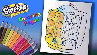 Shopkins Coloring for Children. Waffle Sue Coloring Page from Shopkins