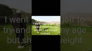 Isn't easy to play a round of golf#game#fun#entertainment