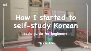 How to self-study Korean for beginners - how I started to learn Korean #한국어 #koreanstudy