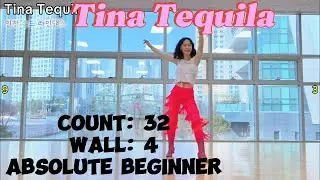 Tina Tequila linedance Demo/ 티나데낄라 라인댄스/ Absolute Beginner