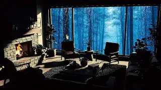 Calming Forest Rain Ambience with Piano Music for Sleep and Anxiety Relief