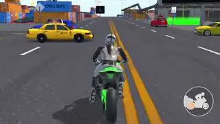 Motor bike jumping on Port area||motor racing game