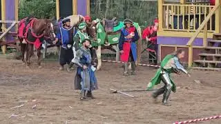 Medieval Horse-Mounted Knights Jousting and Fighting on Ground to Death | Texas Renaissance Festival