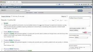 Using MeSH Terms in PubMed