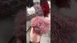 Yarn with the texture of Faux Feathers #yarn #knitting