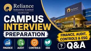 Reliance Industries Ltd Campus Interview Preparation &mdash; Finance, Audit, Controls & ESG Q&A
