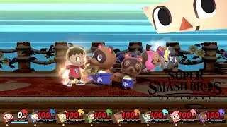 Super Smash Bros Ultimate 8 Player Final Smash Villager