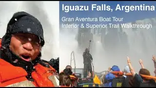 INSANE Boat Tour at Iguazu Falls, Argentina with Trail Walkthrough