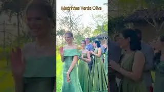 Madrinhas de Verde Oliva RESULTADO#madrinhasdecasamento #paletadecores #vestidosdefesta #dicadefesta
