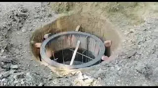 Construction of ring well. 2021.