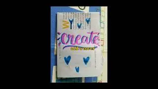 mini magazine scrapbook #scrapbooking #easy #calligraphy  #art
