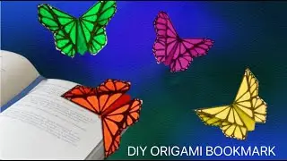 How To Make Paper Bookmarks /Origami Butterfly Bookmark / Bookmark Ideas / Corner Bookmark Ideas