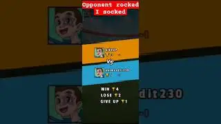 opponent rocked I socked 🤣🤣😱 #anime #dymons world