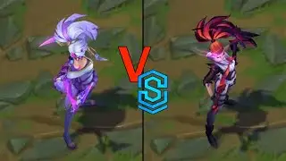 Spirit Blossom Akali VS Crime City Nightmare Akali
