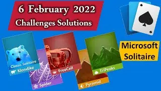 06.02.2022 Solutions for Microsoft Solitaire Collection Daily Challenge