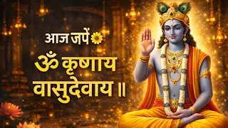 आज जपें 🌼ॐ कृष्णाय वासुदेवाय हरये परमात्मने 🙏 | Powerful Krishna Mantra | Nam Jap