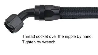 EVIL ENERGY Hose End Fitting Straight Swivel Aluminum