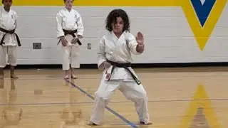 Lincoln performs Bassai Dai for Silver at 2023 Traditional Karate Tournament