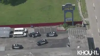 Raw aerial video: HPD investigating N Houston shooting