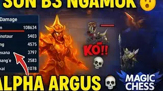 SUN B3 NGAMUK 🤯 vs Alpha & Argus!! Ternyata GG Banget 😱 | Magic Chess GOGOGITZ