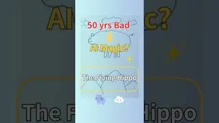 Flying Hippo AI Art &ndash; Before After #AIart #BeforeAfter #Shorts