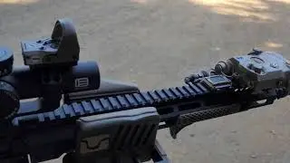 Пристрелка и тестирование лазера SOMOGEAR LA-5 / PEQ-15 UHP &laquo;Airsoft&raquo; на винтовке калибра 5,56: произведено более 200 выстрелов