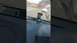 Sedan caught fire on Delhi-Meerut Expressway #trending #viral #car #shorts