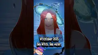 2025 Witchtober - Sea Witch. Sea Water. #art #inktober #speedpaint #krita #shorts #artist