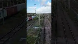 66747 (Made in Sheffield) in nwt livery approaching Basford Hall yard on 4S57 Hams Hall to Mossend