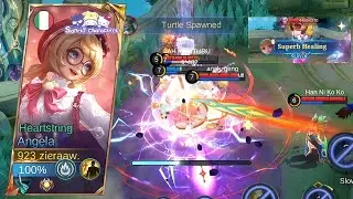 SUPER HEALING👩🏻&zwj;⚕️‼️ ANGELA HEARTSTRING -Mobile Legends Gameplay💕